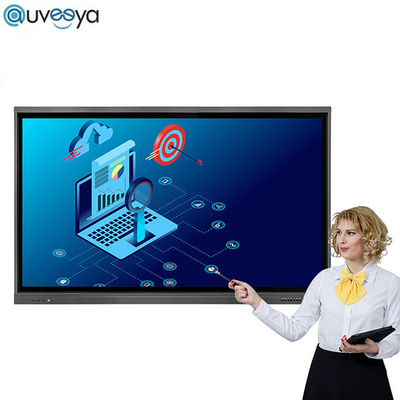 इन्फ्रारेड 4K एलईडी इंटरएक्टिव टच स्क्रीन व्हाइटबोर्ड पैनल OEM
